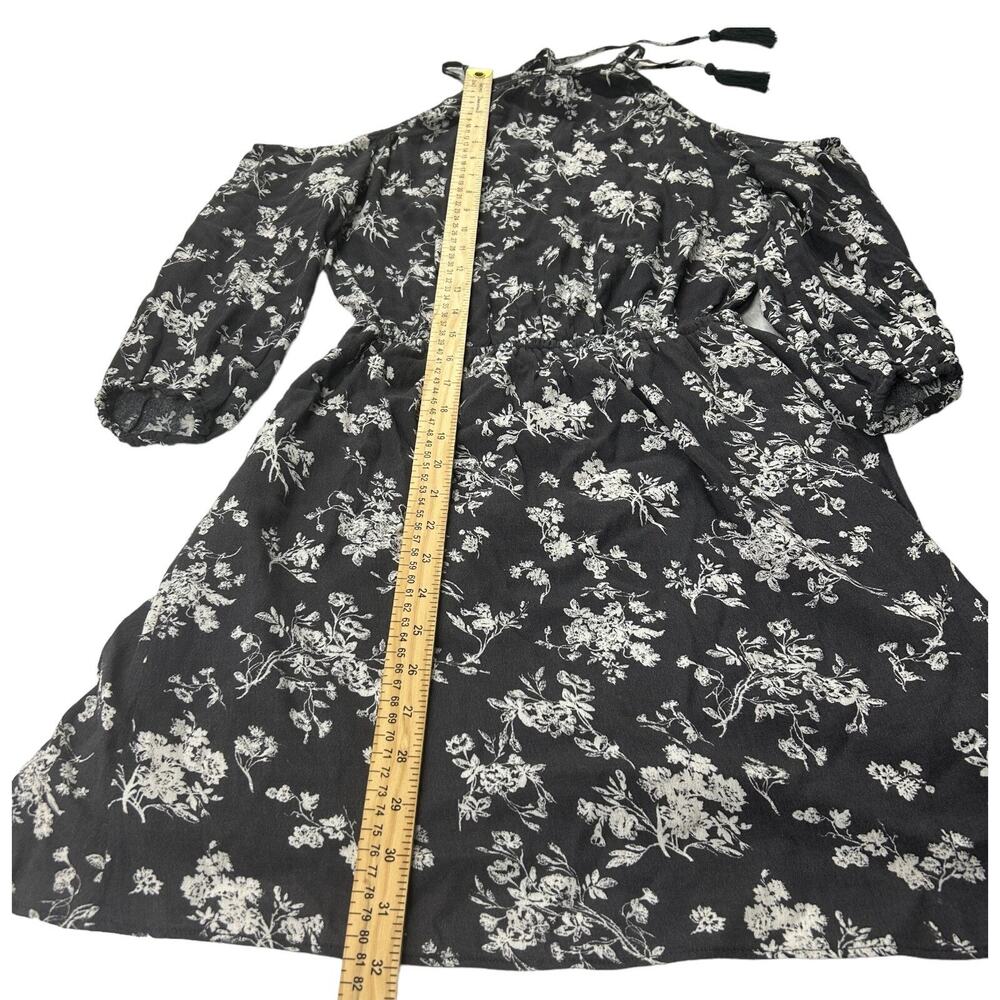 NWT American Eagle Outfitters Sun dress Womans Sz S Gary Floral Keyhole Tassel - Picture 7 of 11